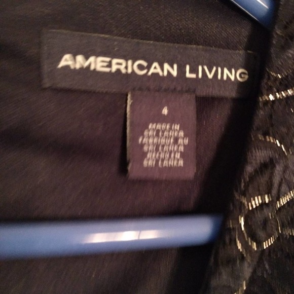 American Living Macy's Sheath Dress Ruched Waistline Back Zipper Navy Blue 4 NWT - Picture 6 of 9